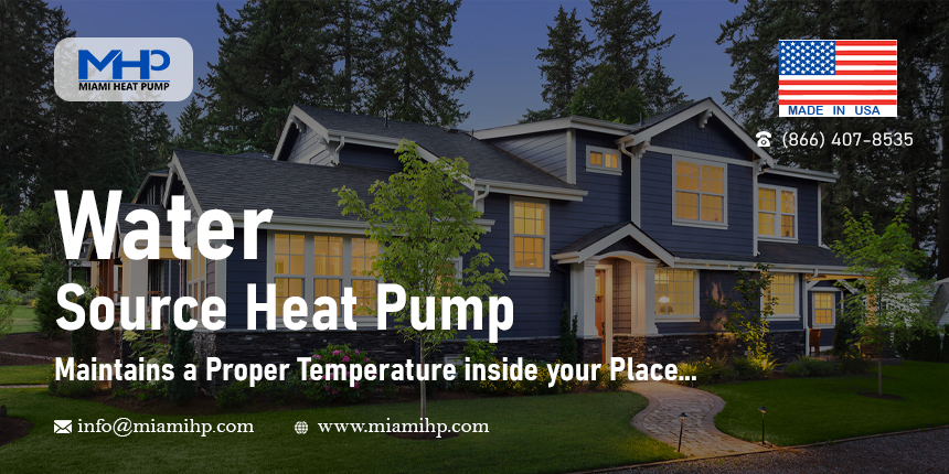 What is the purpose of a water source heat pump?